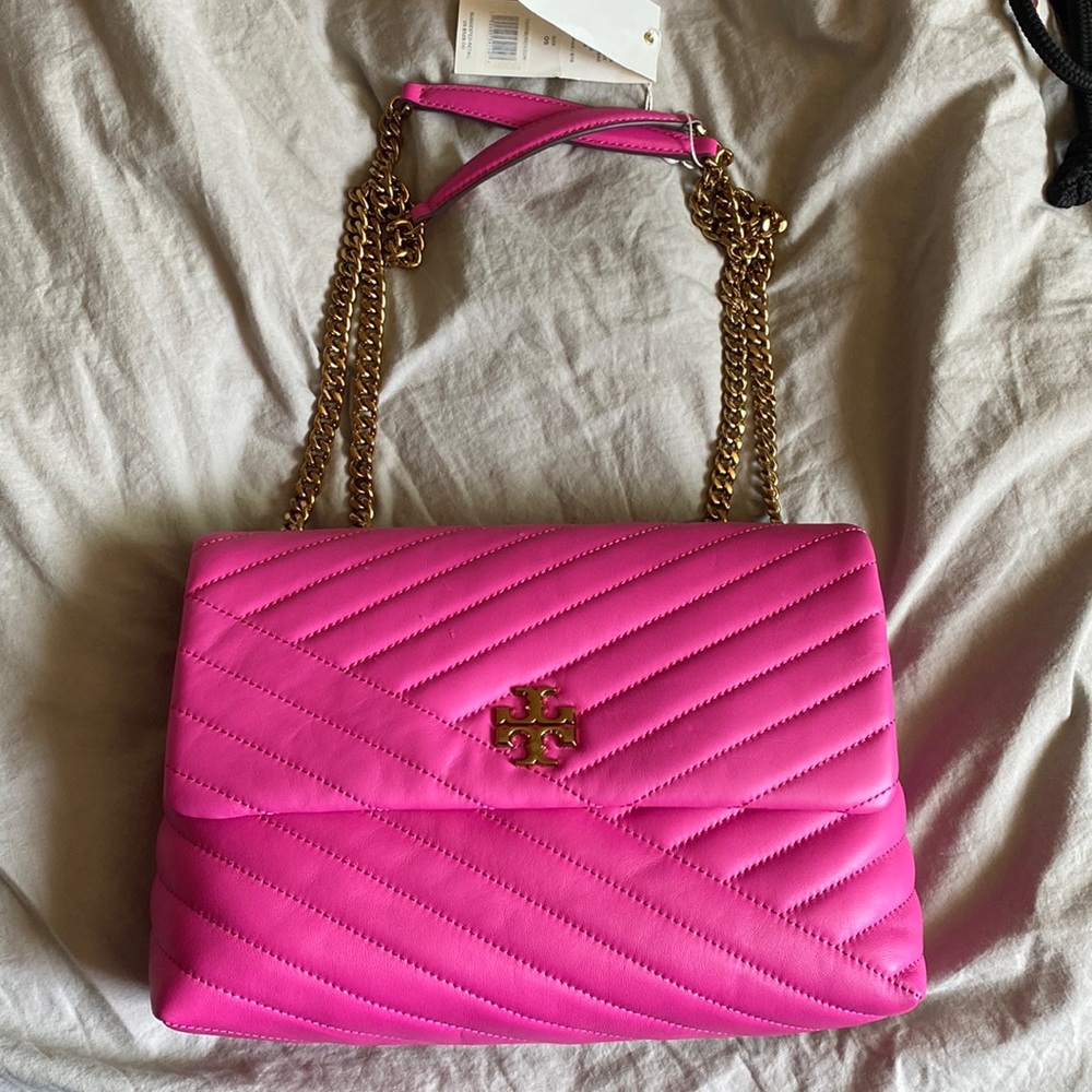 Tory Burch Pink Quilted Shoulder Bag